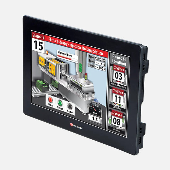 Pantalla HMI 15.6” LCD TFT Color Resolución 1366x768px + teclado virtual