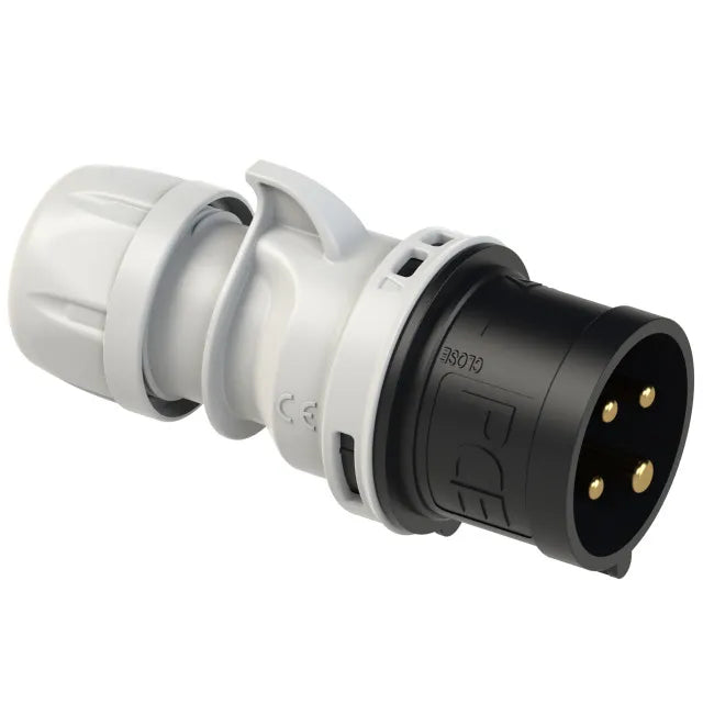 5102 Clavija aerea 3P+T 7H 16A 500V IP44 Negro