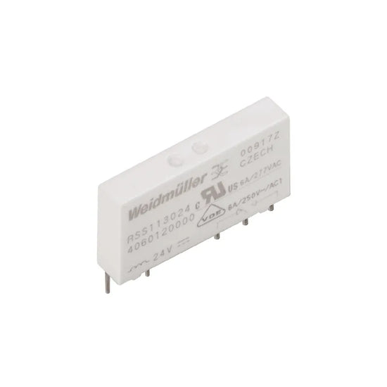 RSS113024F Relevador electromecánico 5 pines 24VCD 1CO 1NA1NC AgNi 6A 250V