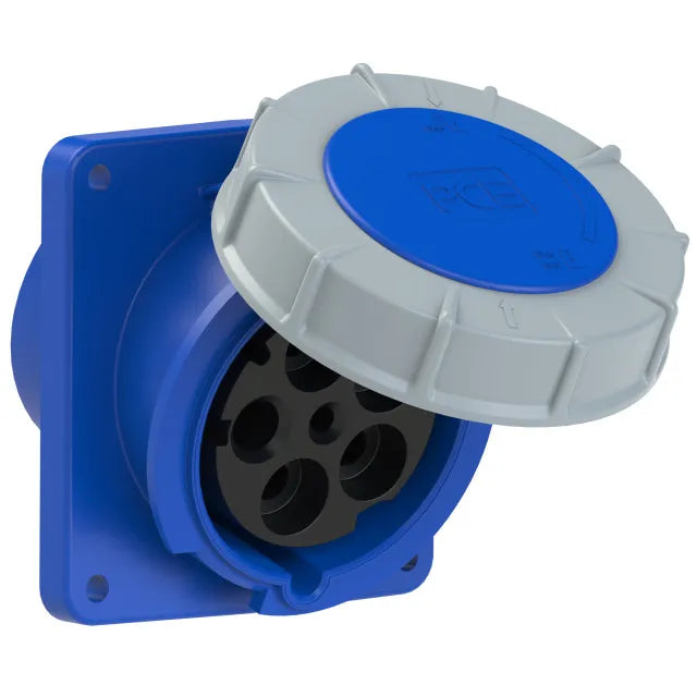 2856 Base empotrar 3P+N+T 9H 125A 230V IP67 Azul
