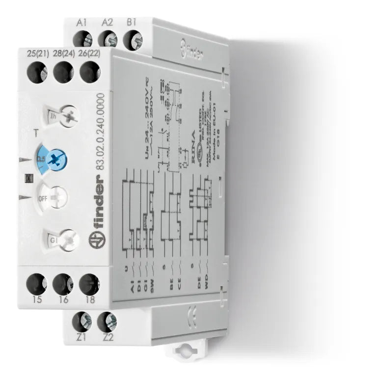 Temporizador multifunción 24-240VAC/DC 2NA2NC 12A 250V