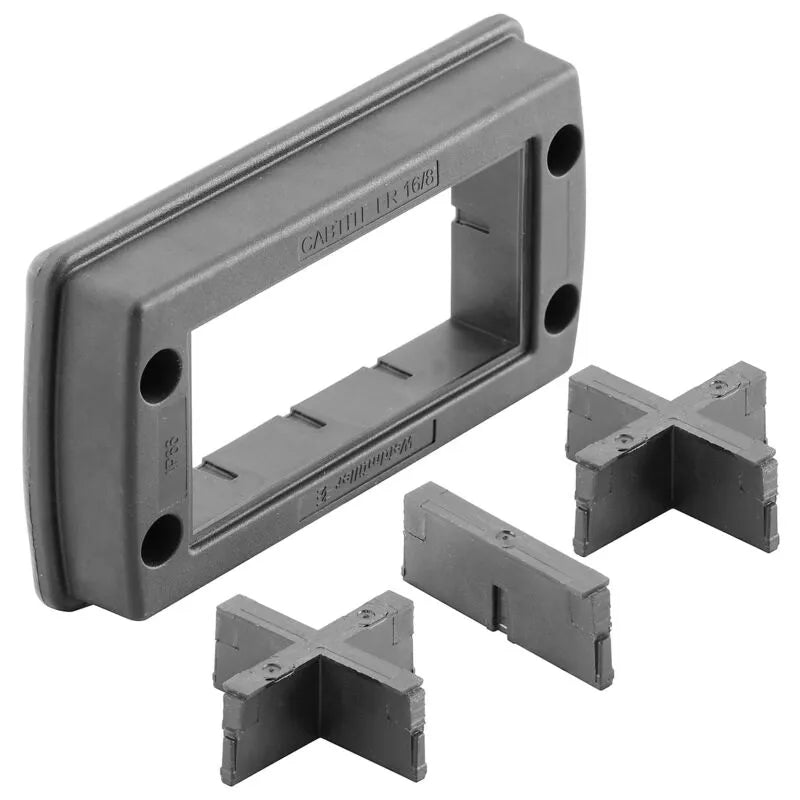 CABTITE FR 16/8 BK SET Marco sistema pasacables 70Hx126W19.6Dmm IP66