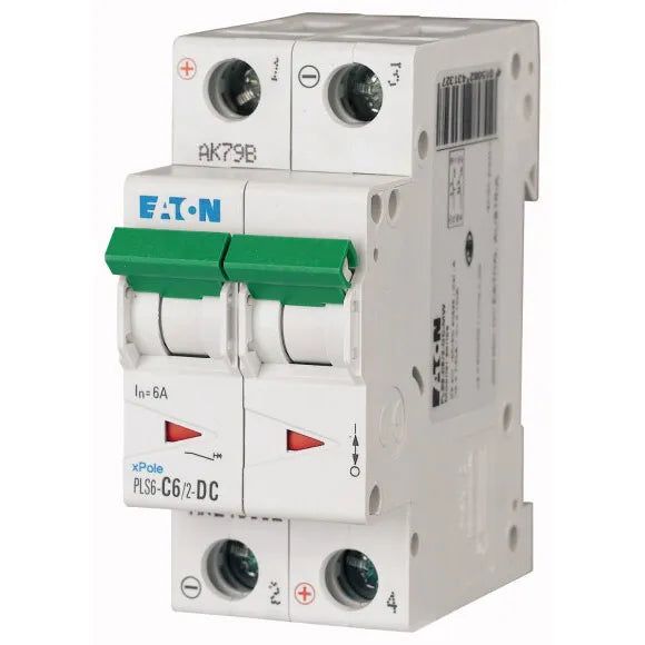PLS6-C6/2-DC-MW Xpole Interruptor termomagnético para DC 2P 6A 6kA Curva C