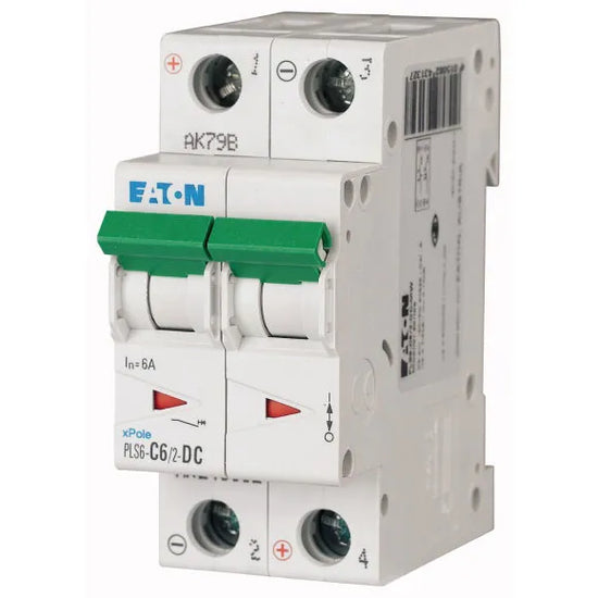 PLS6-C6/2-DC-MW Xpole Interruptor termomagnético para DC 2P 6A 6kA Curva C