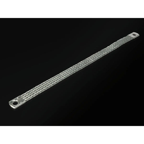 SZ Trenza plana de puesta a tierra M8 16mm². Longitud 300mm 10 piezas