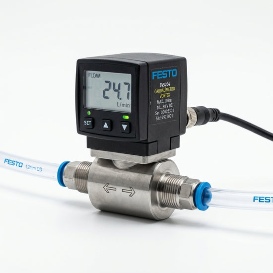 FESTO Caudalímetro Vortex con pantalla SV5204