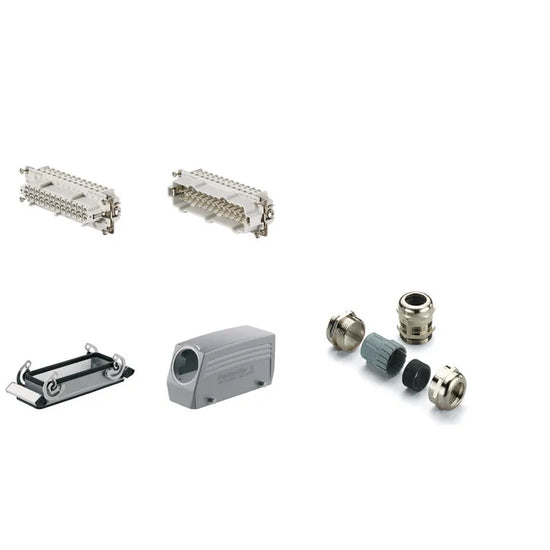 HDC-KIT-HE 24.130 KIT RockStar Salida lateral 24P+PE 16A 500V Grupo8 PG21
