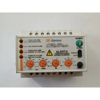Relevador trifásico de protección contra fallas de fase 440/480V