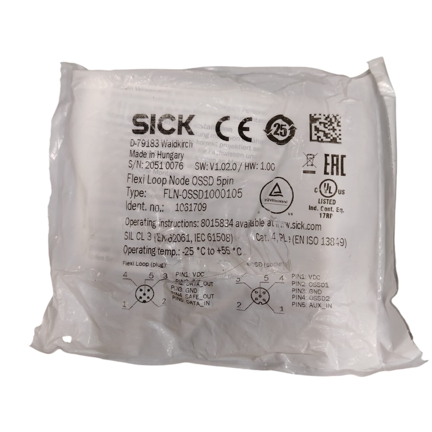 SICK  Fln-ossd1000105 NOVA PARA SENSORES DE SEGURIDAD