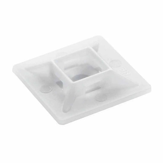 Base autoadherible para cinchos M-HD 38.4Hx38.4Wmm 100Pz Natural