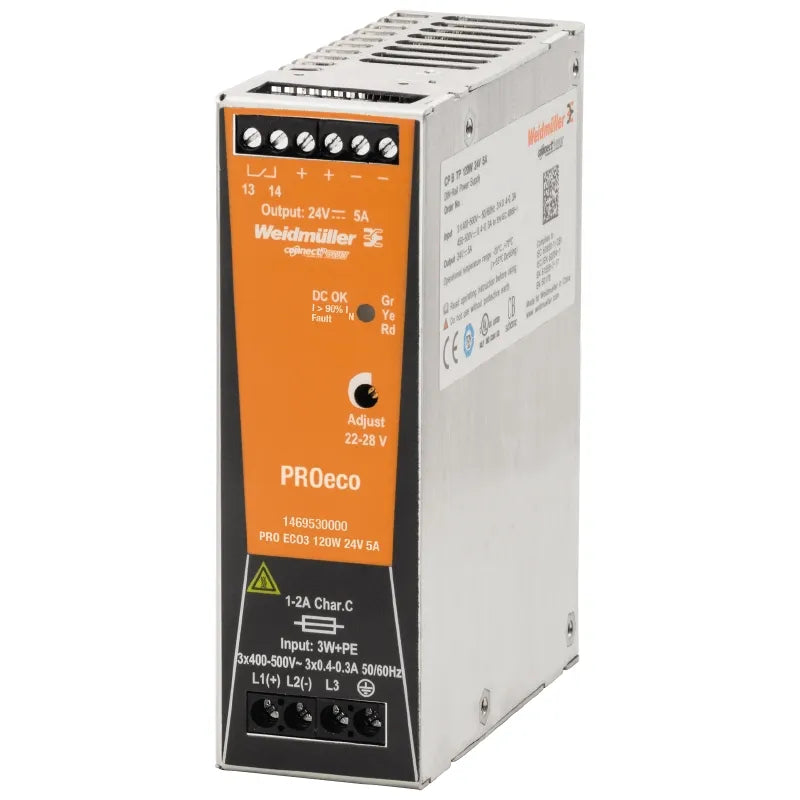 PRO ECO3 240W 24V 10A Fuente de alimentación trifásica 3×400-500VCA