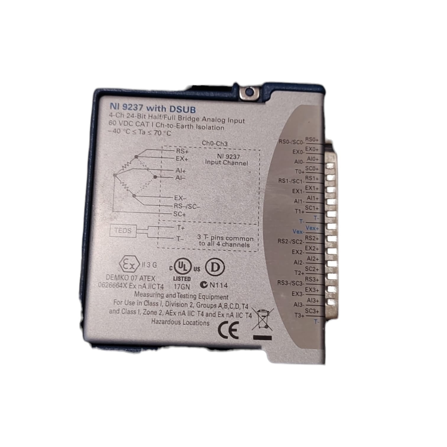 National instruments NI-9237 módulo de entrada analógica