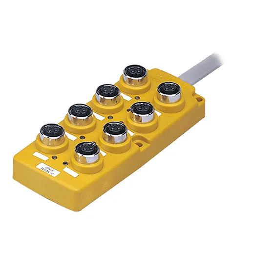 PT8-3DP Distribuidor pasivo PNP con 8 sockets M12 4P 5mt IP67