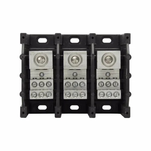 BLOQUE DE DISTRIBUCION TRIPOLAR 1X(6AWG-350MCM) 6X(14AWG-4AWG) 310A 600V