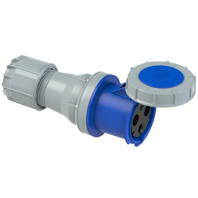 2754 Base aerea 2P+T 6H 125A 230V IP67 Azul