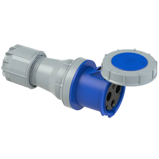 2754 Base aerea 2P+T 6H 125A 230V IP67 Azul