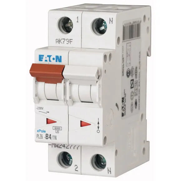 PLZ6-C4/1N-MW Xpole Interruptor termomagnético (ITM) 1P+N 4A 6kA Curva C