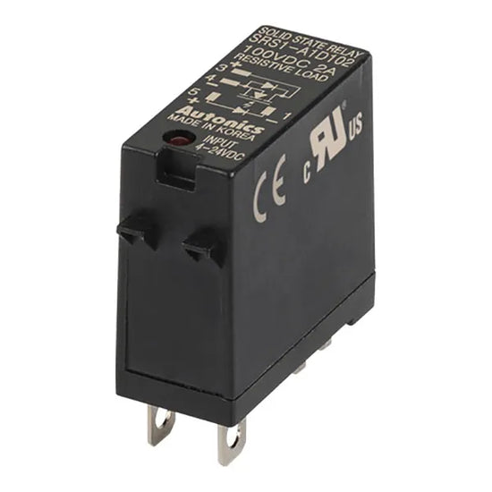 SRS1-A1D102 SSR monofásico tipo socket SK-G05 2A Input 4-24VCD Output 5-100VCD