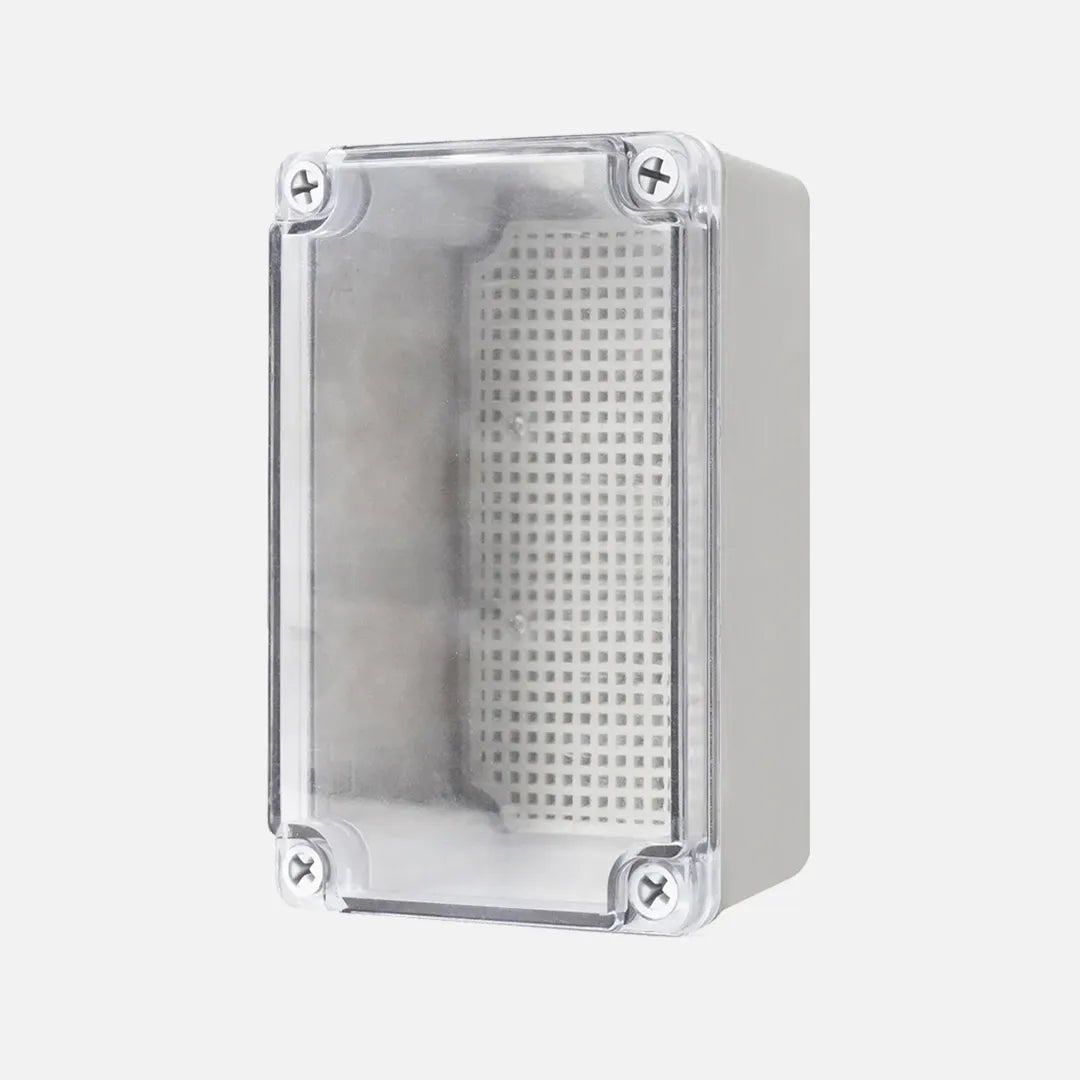 Caja de distribucion sobrep. p. trans. c/plat. 130HX80WX85Dmm Plastic PC IP67