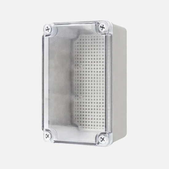 Caja de distribucion sobrep. p. trans. c/plat. 130HX80WX85Dmm Plastic PC IP67