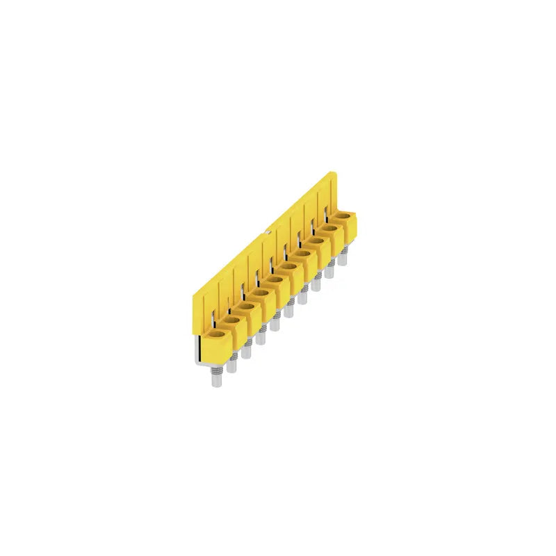 WQV 10/10 Puente atornillable amarillo de 10 polos para WDU de 10 mm²