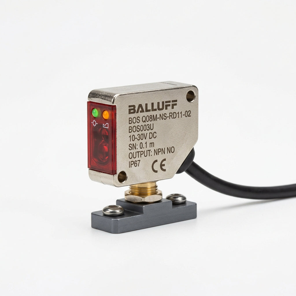 BALLUFF BOS003U BOS Q08M-NS-RD11-02 Sensor fotoeléctrico