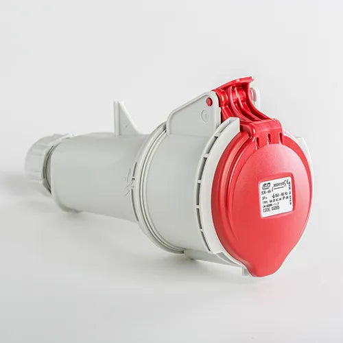 Base aérea 32A 3P+T 400VCA 6h Rojo IP44