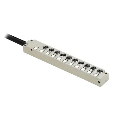 SAI-10-F 3P M8 L 5M Distribuidor pasivo con 10 sockets M8 3P 5mt IP68