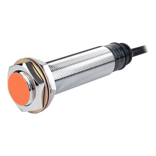PRL18-5DP Sensor inductivo largo M18 SN 5mm Rasante 3 hilos 24VCD PNP NA
