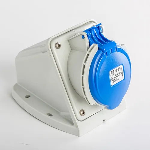 Base mural 32A 2P+T 230VCA 6h Azul IP44