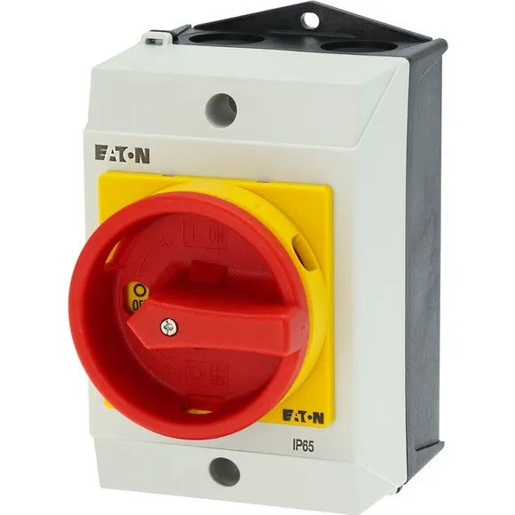 T0-1-102/I1/SVB Interruptor CAM principal Maneta roja 2P 20A con caja IP65.