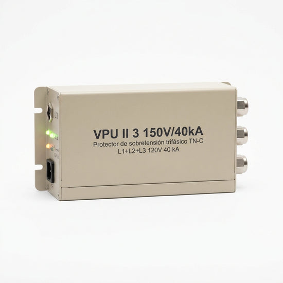 VPU II 3 150V/40kA Protector de sobretensión trifásico TN-C L1+L2+L3 120V 40 kA