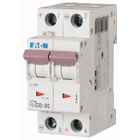 PLS6-C32/2-DC-MW Xpole Interruptor termomagnético para DC 2P 32A 6kA Curva C