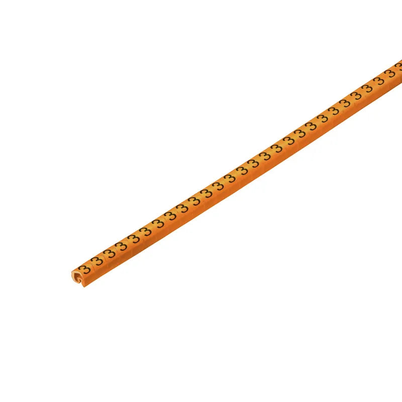 CLI C 02-3 OR/SW 3 CD Señalizador de cable en rollo 24-16AWG -3- Naranja 500Pz
