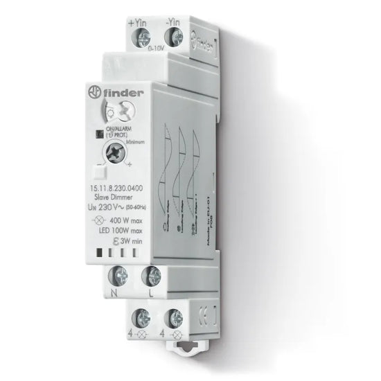 Telerruptor electrónico Dimmer Esclavo 0/1-10V 230VCA 1NA 230V Riel DIN