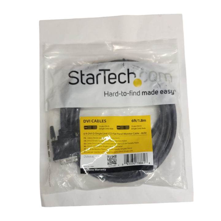 Startech 6FT/1.8 cable panel monitor.