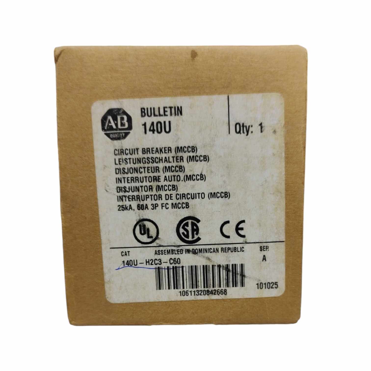 Allen Bradley 140u-h2c3-c60 interruptor