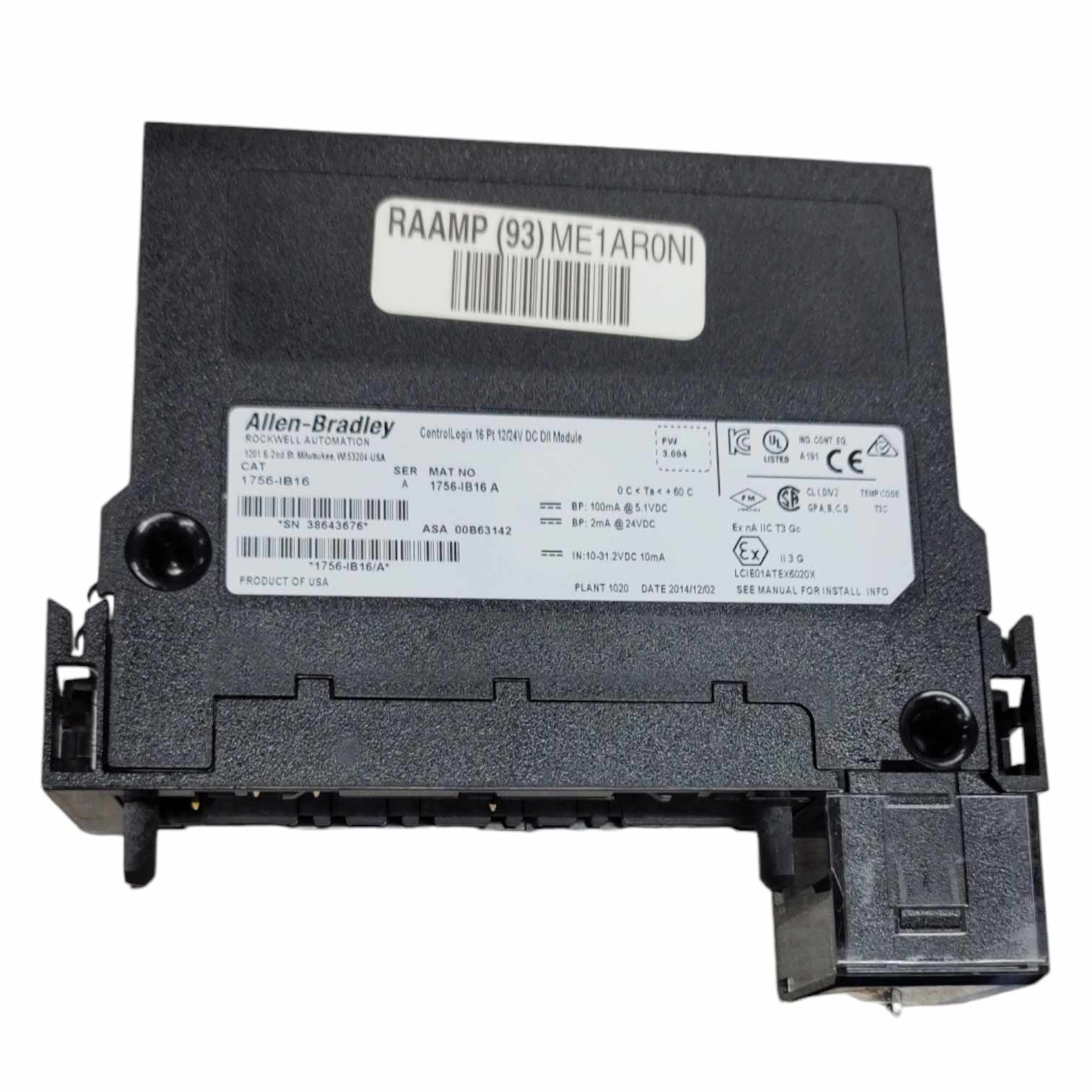 Allen Bradley 1756-IB16 PLC.