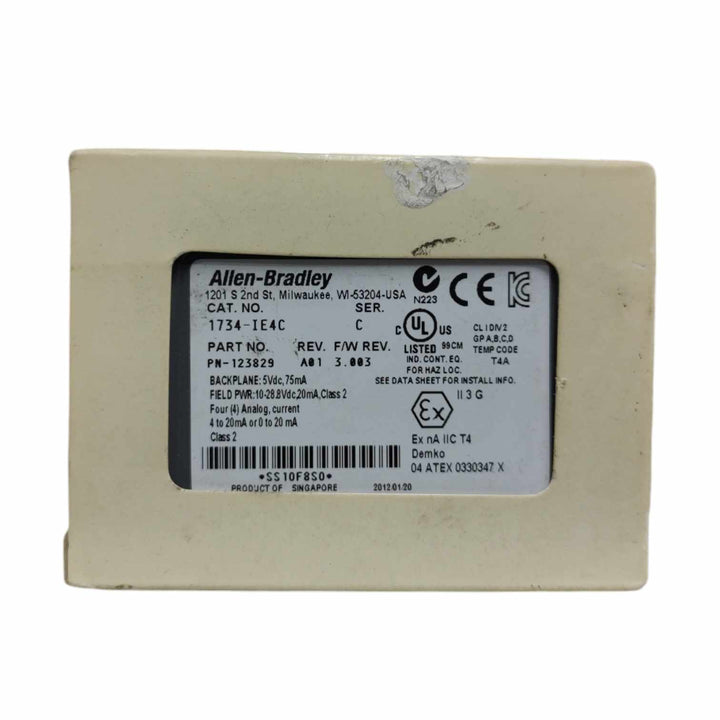 Allen Bradley 1734-IE4C Módulo de entrada y salida