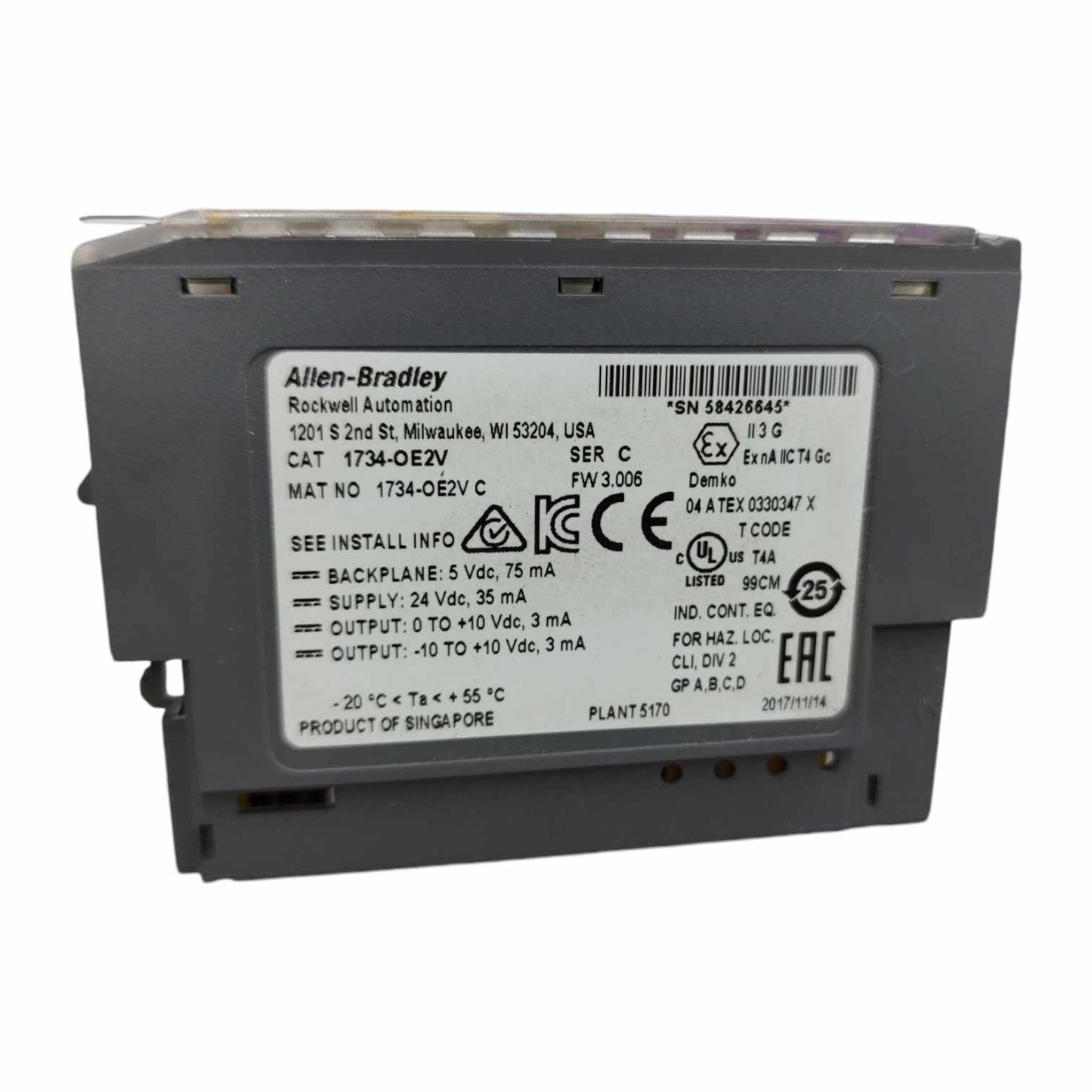 Allen Bradley 1734-OE2V Módulo de salida