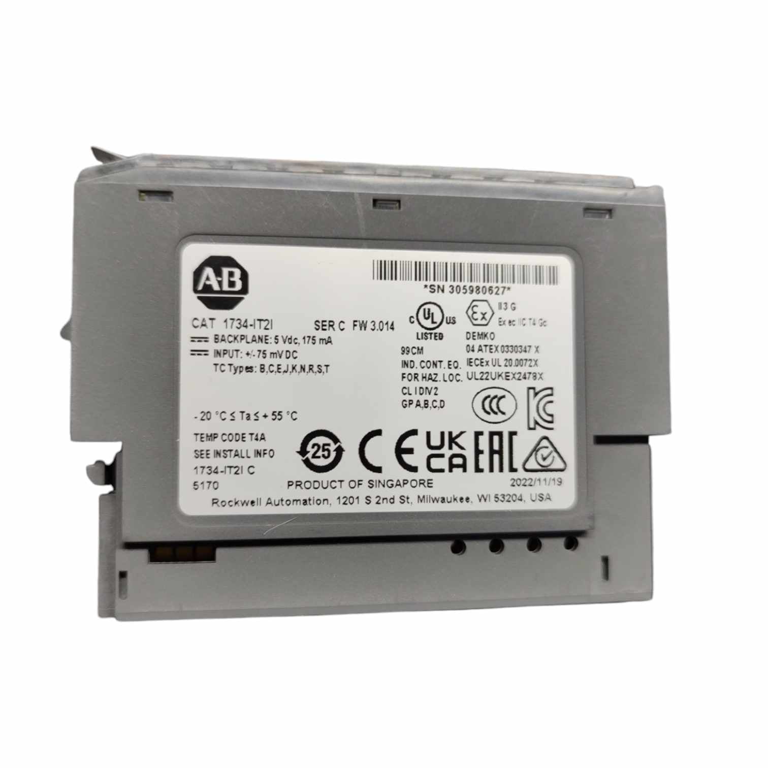 Allen Bradley 1734-IT2I Módulo de entrada