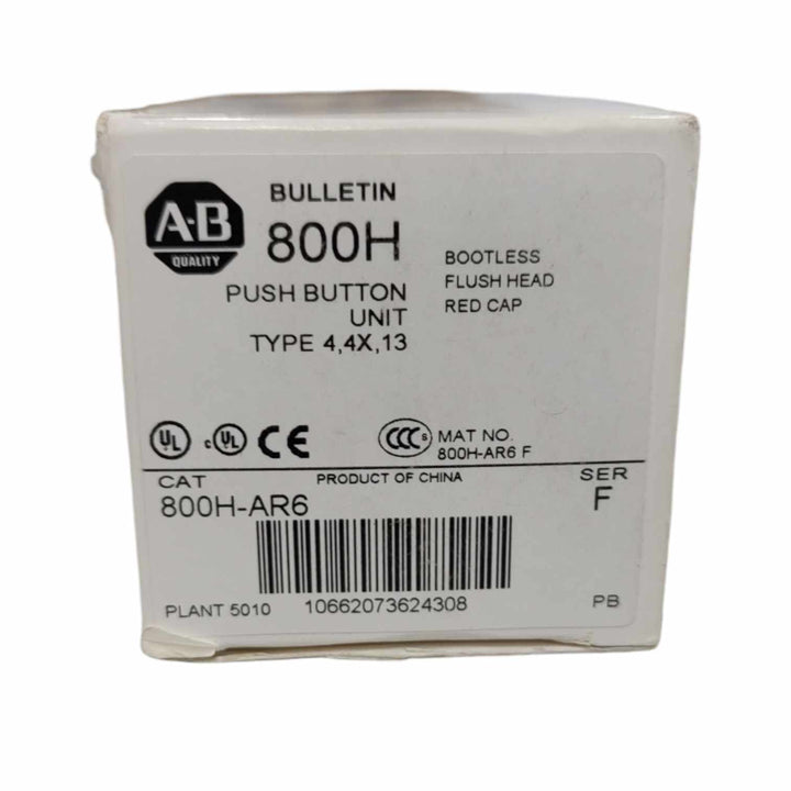 Allen Bradley 800H-AR6 Botón pulsador