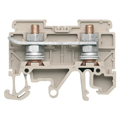 STL 5 Clema de ojillo M5 seccionable en color beige 16mm² 12-10AWG 76A 800VCA