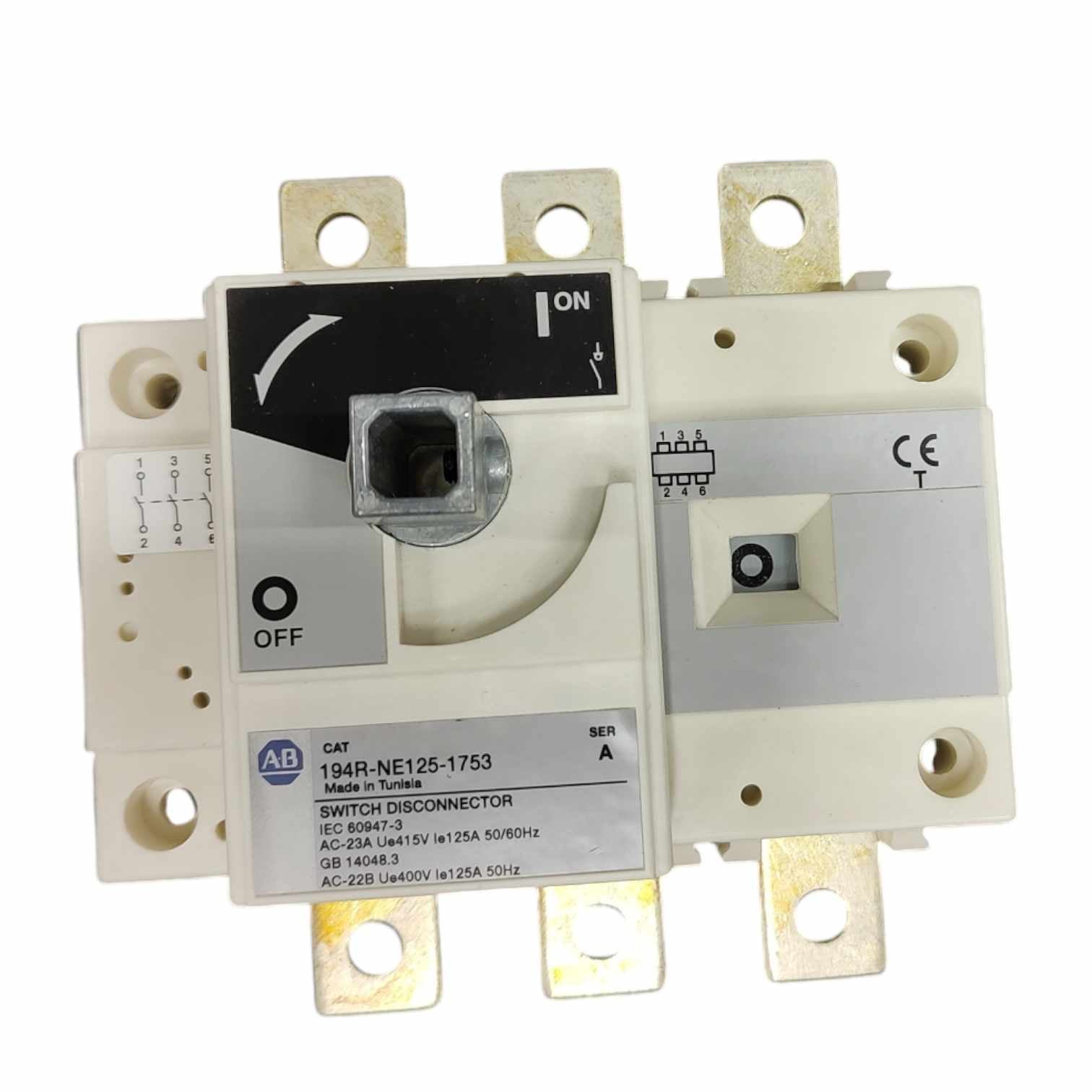 Allen Bradley 194R-NE125-1753 Desconector Switch 3 polos