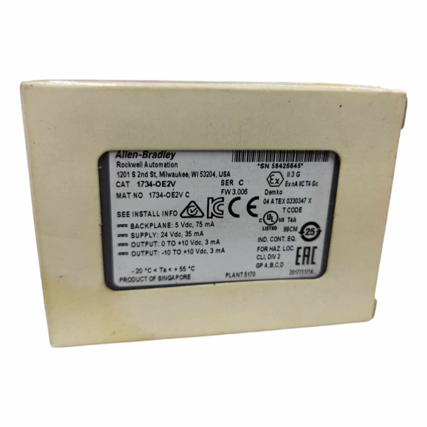 Allen Bradley 1734-OE2V Módulo de salida