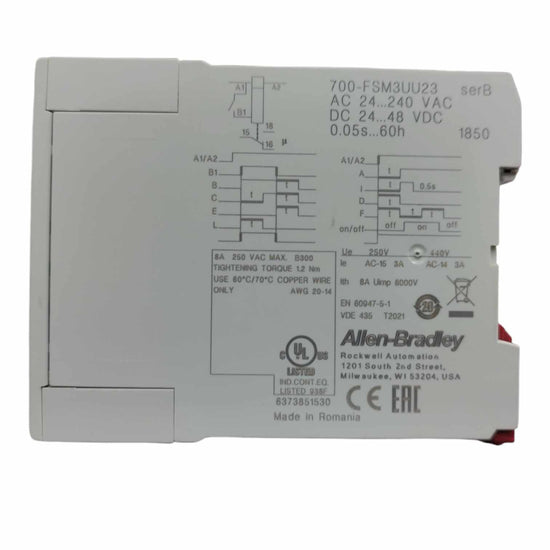 Allen Bradley 700-FSM3UU23 relé temportizador