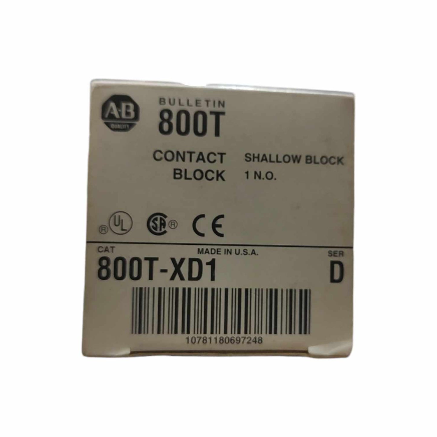 Allen Bradley 800T-XD1 Bloque de contacto