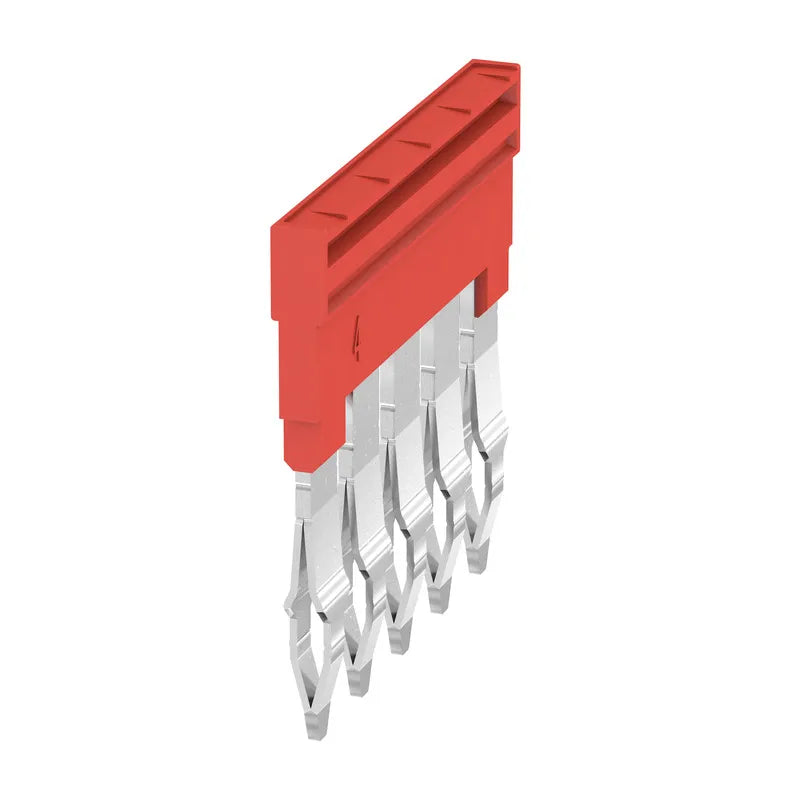 ZQV 4N/5 RD Puente enchufable rojo de 5 polos para la Serie-A de 4 mm²