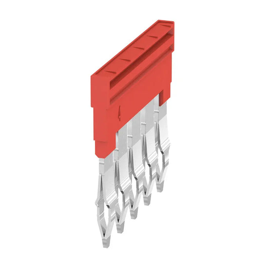 ZQV 4N/5 RD Puente enchufable rojo de 5 polos para la Serie-A de 4 mm²