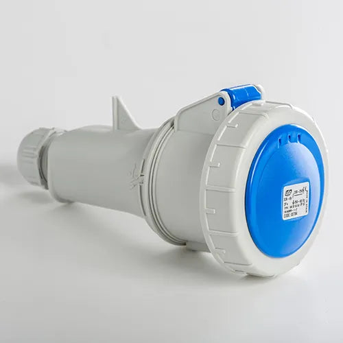 Base aérea 32A 2P+T 230VCA 6h Azul IP66-IP67